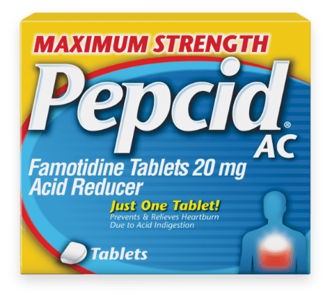 maximum strength pepcid ac product package